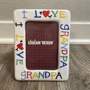 Lillian Vernon I Love Grandpa Decorative‎ Picture Frame For 3x5 Photo